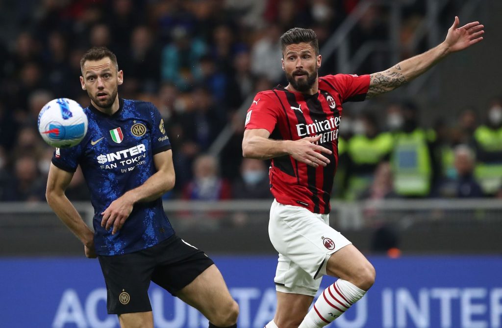 de Vrij Giroud derby Inter-Milan 1-2 Serie A 2021-2022