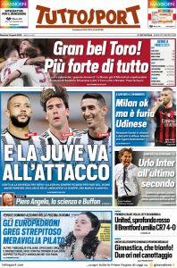 prima pagina tuttosport 14/08/2022