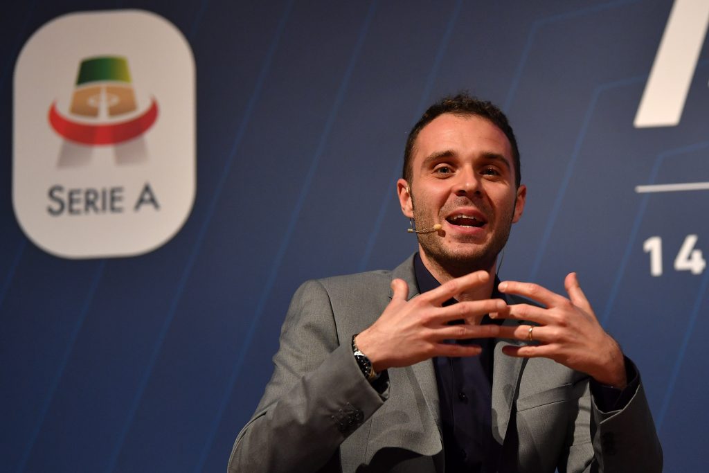 ROME, ITALY - MAY 14: Stefano Borghi attends during the A-Words at Ara Pacis on May 14, 2019 in Rome, Italy. (Photo by Valerio Pennicino/Getty Images for Lega Serie A)