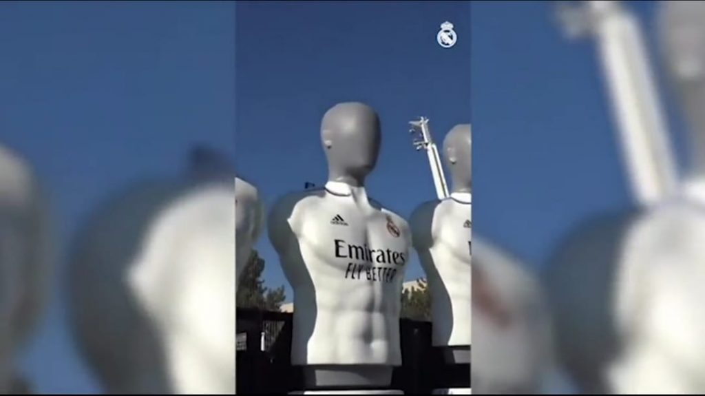 Real Madrid, la barriera tecnologica per i calci di punizione | VIDEO (screen gazzetta.it)