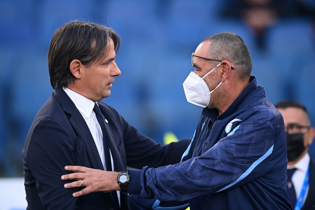 Inzaghi Sarri Lazio-Inter 3-1 Serie A 2021-2022