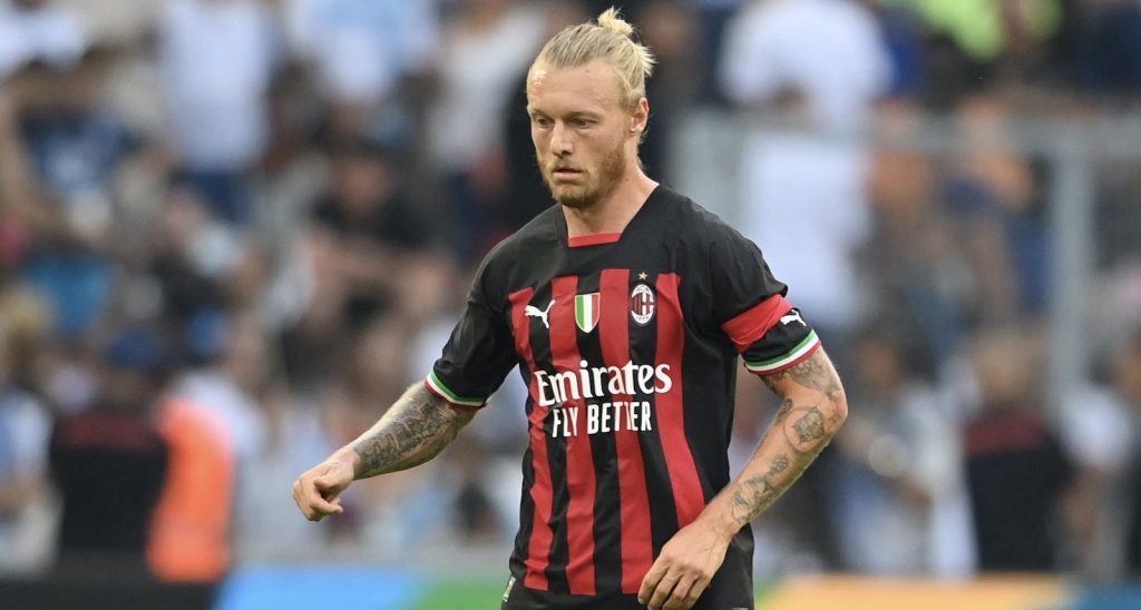 Simon Kjaer AC Milan amichevole Olympique Marsiglia-Milan 0-2