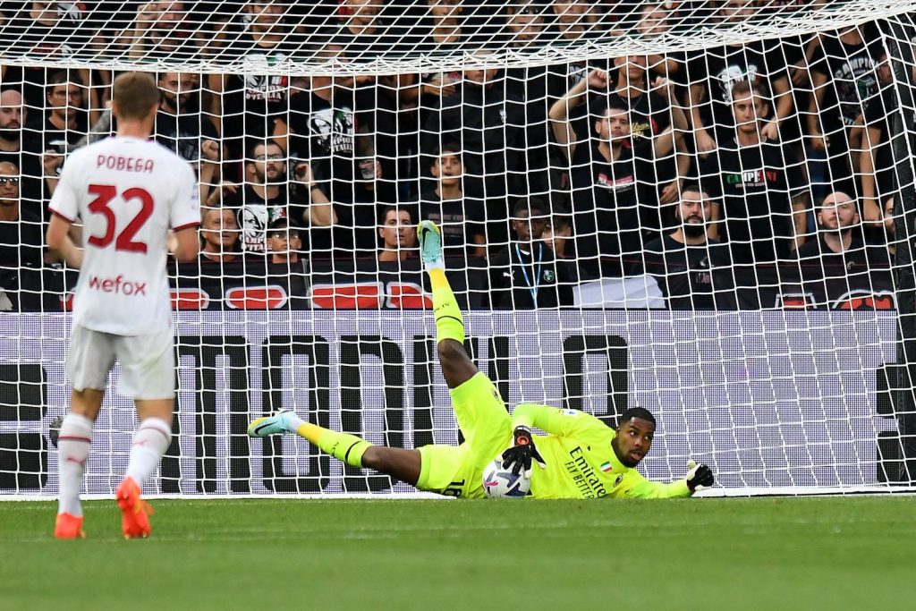 Mike Maignan AC Milan Sassuolo-Milan 0-0 Serie A 2022-2023