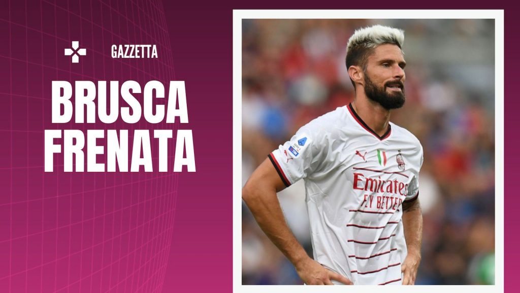 Olivier Giroud AC Milan Sassuolo-Milan 0-0 Serie A 2022-2023