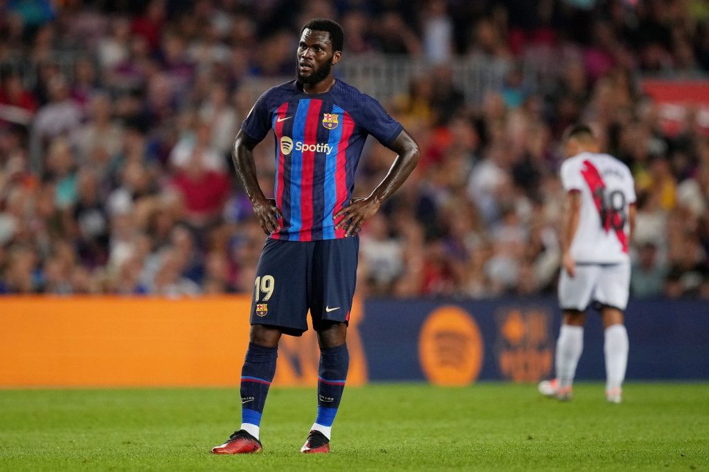 Franck Kessié, centrocampista del Barcellona, qui contro il Rayo Vallecano (Getty Images)
