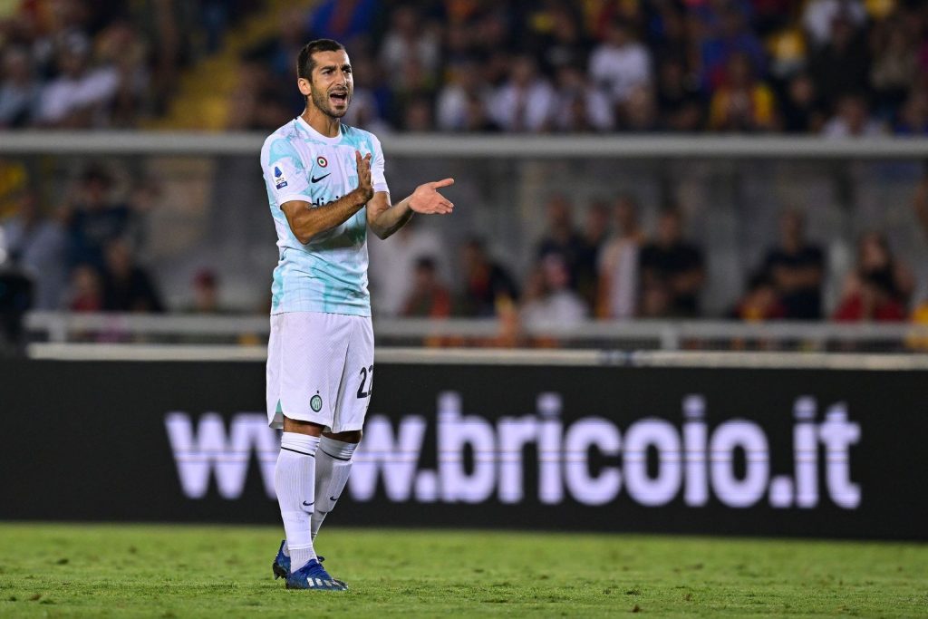 Henrikh Mkhitaryan, trequartista dell'Inter, si ferma per un risentimento muscolare (Getty Images)