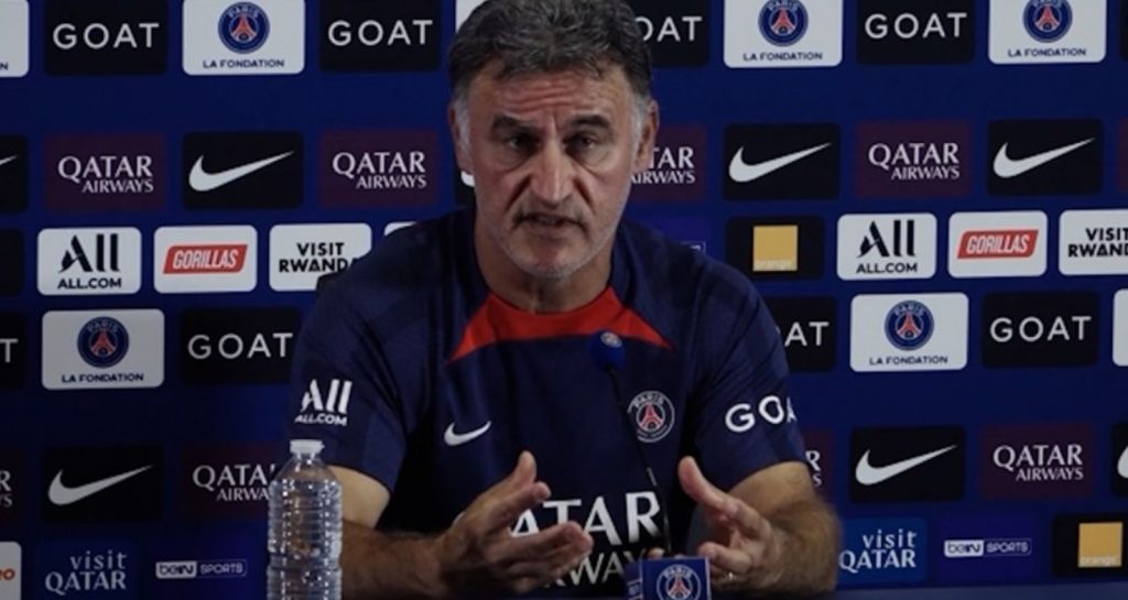 Christophe Galtier, allenatore del PSG, chiude le porte a Mauro Icardi