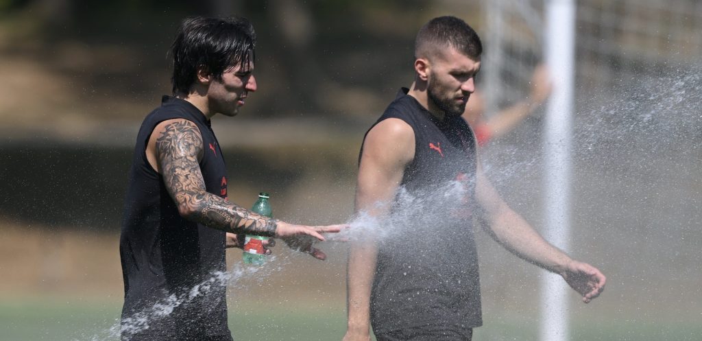 Tonali Rebic AC Milan allenamento Milanello
