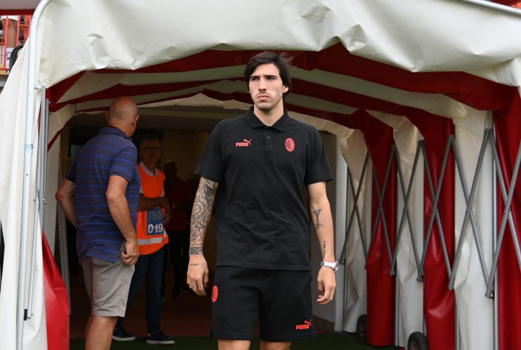Infortunio per Sandro Tonali in Vicenza-Milan (Getty Images)