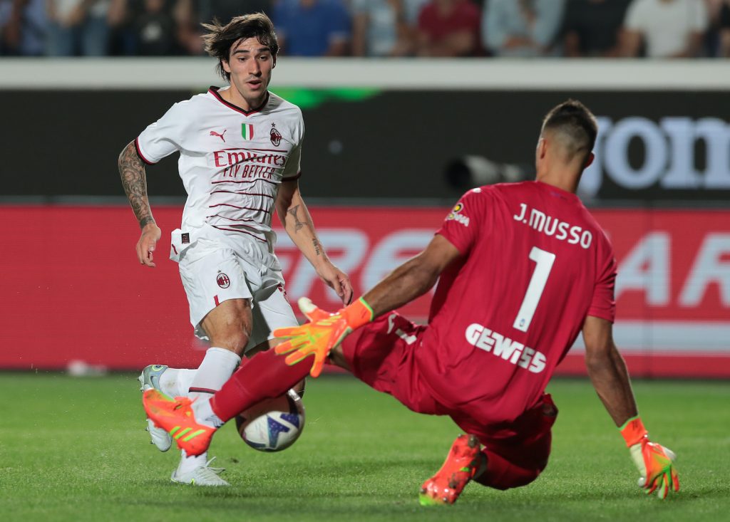 Sandro Tonali AC Milan Atalanta-Milan 1-1 Serie A 2022-2023