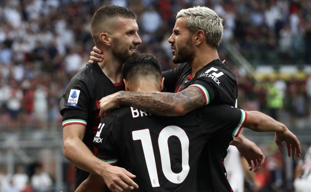 Rebic Brahim Díaz Theo Hernández AC Milan Milan-Udinese 4-2 Serie A 2022-2023