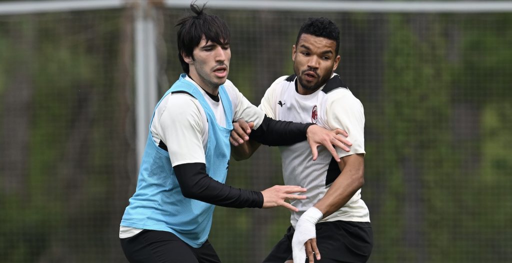 Tonali Messias AC Milan allenamento Milanello