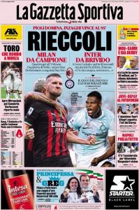 prima pagina gazzetta dello sport 14/08/2022