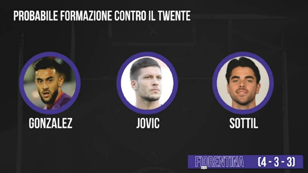 Fiorentina Twente probabile formazione