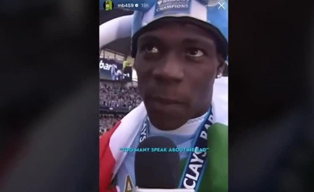 Balotelli indizio mercato Instagram