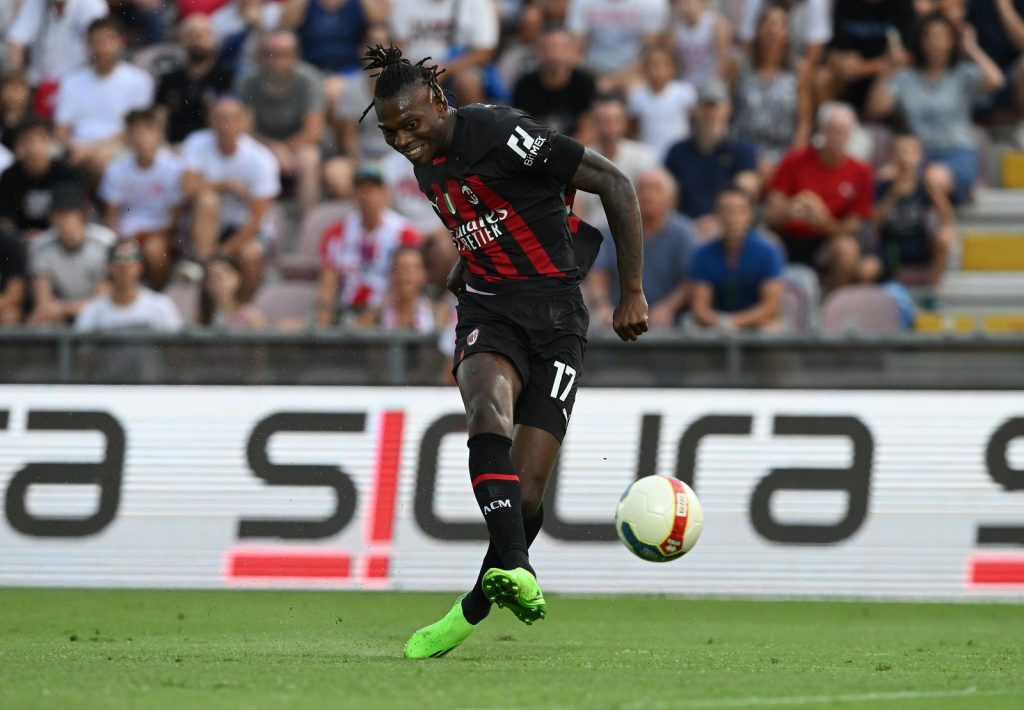 Vicenza-Milan, il gol di Leao (Getty Images)