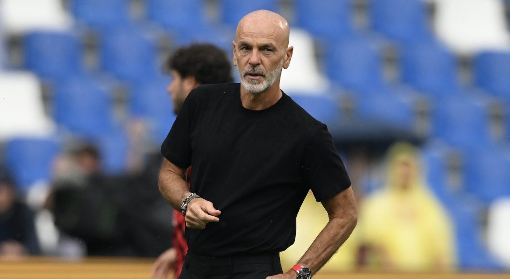 Stefano Pioli AC Milan Sassuolo-Milan 0-0 Serie A 2022-2023