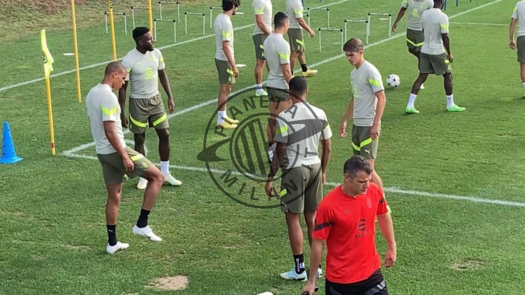 allenamento Milan Milanello Champions League