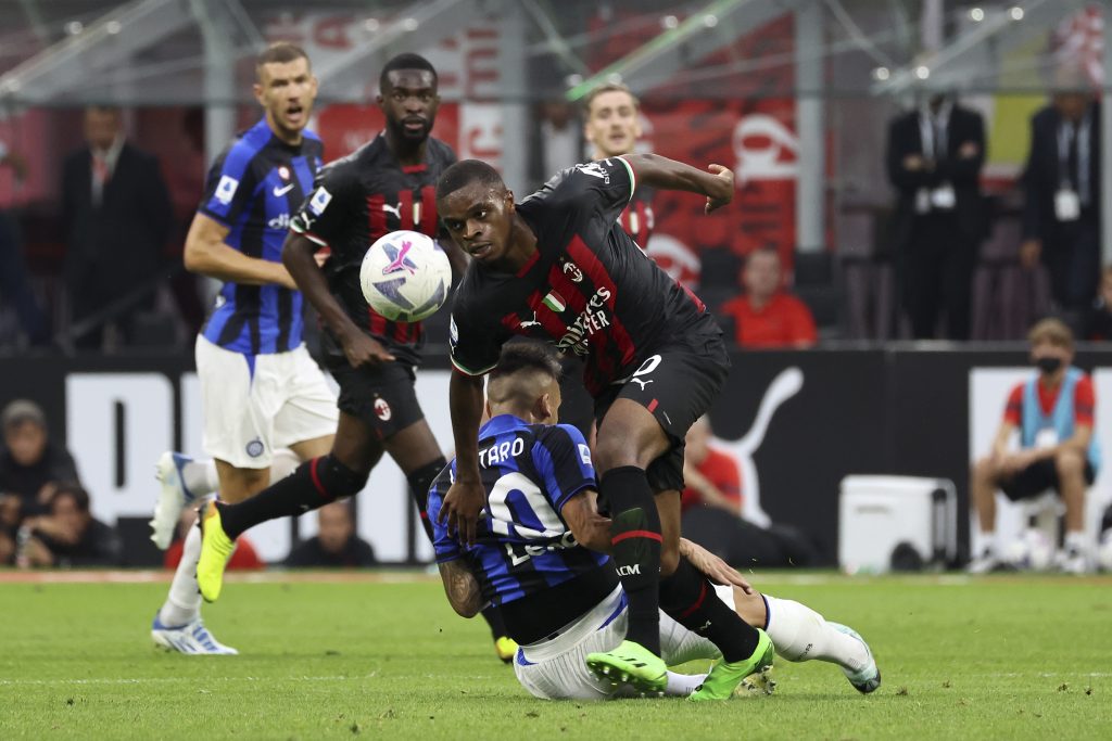Attraverso un post pubblicato su Instagram, Pierre Kalulu ha celebrato la vittoria del Milan nel Derby contro l'Inter per 3-2 (getty images)