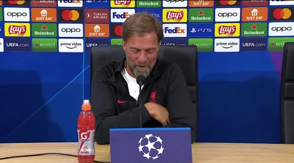 Klopp, spettacolo in conferenza: "Se fossi attraente come Spalletti..." | VIDEO (screen gazzetta.it)