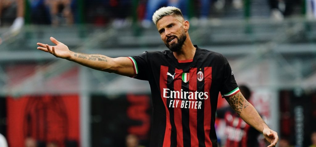 Olivier Giroud AC Milan derby Milan-Inter Serie A 2022-2023