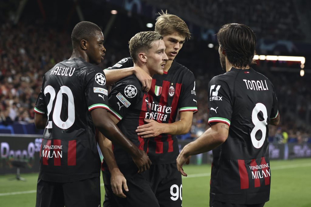 Alexis Saelemaekers AC Milan Salisburgo-Milan 1-1 Champions League 2022-2023