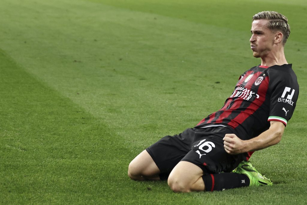 Alexis Saelemaekers AC Milan Salisburgo-Milan 1-1 Champions League 2022-2023