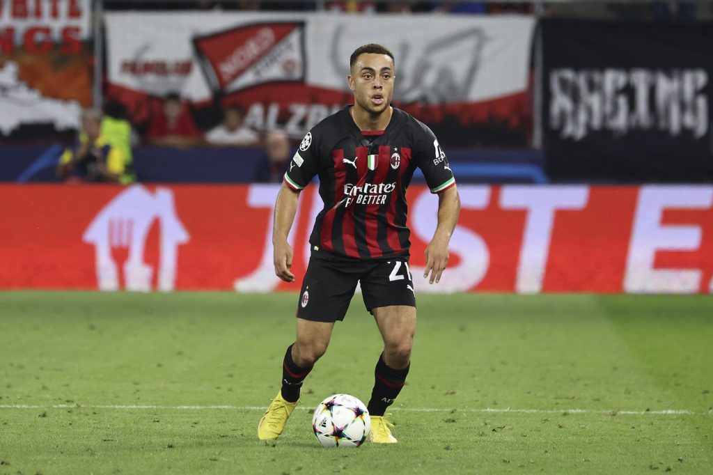Sergiño Dest AC Milan Salisburgo-Milan 1-1 Champions League 2022-2023