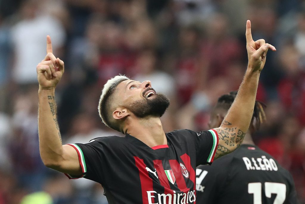 Olivier Giroud AC Milan derby Milan-Inter Serie A 2022-2023