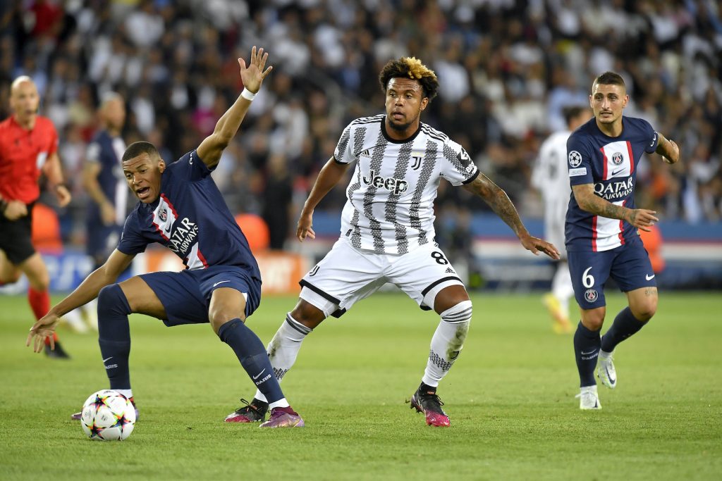 PSG-Juventus 2-1 Mbappé McKennie Champions League 2022-2023