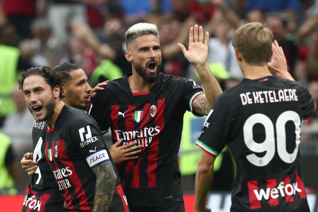 Olivier Giroud AC Milan derby Milan-Inter Serie A 2022-2023