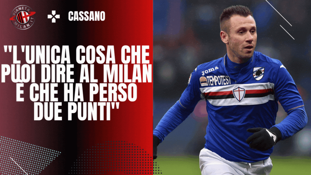 Cassano: "La Roma ha fatto una partita ignobile e viene criticato il Milan?!" (getty images)
