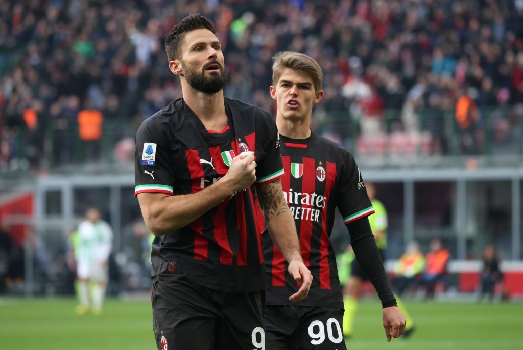 Milan-Sassuolo, Giroud: "Abbiamo l'opportunità di alzare il livello con l'Inter" (getty images)