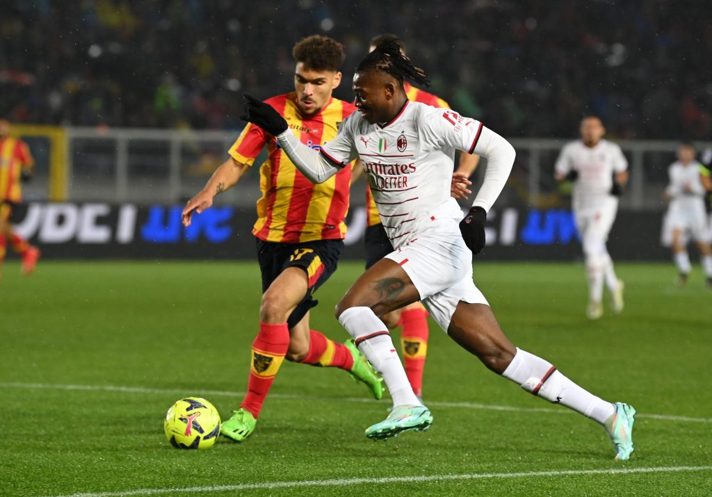 Rafael Leao durante Lecce-Milan