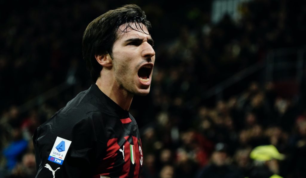 Sandro Tonali AC Milan Milan-Spezia 2-1 Serie A 2022-2023