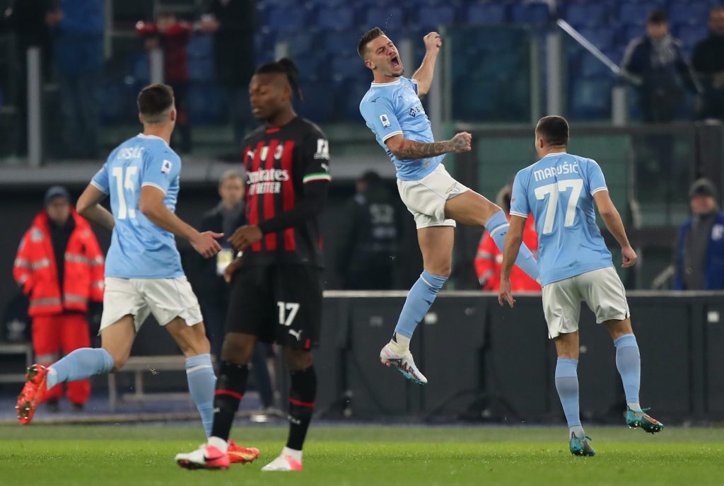 esultanza gol Milinkovic-Savic Lazio-Milan Serie A 2022-2023