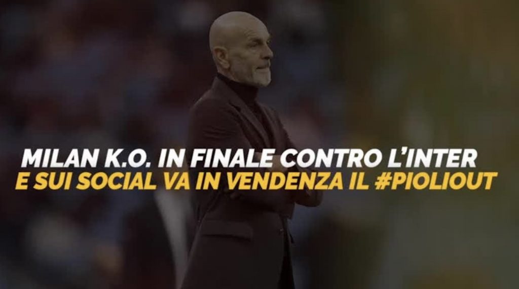 Milan Inter social Pioli out
