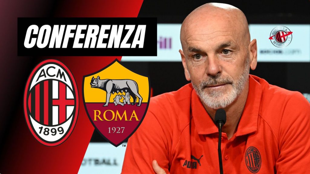 Live conferenza stampa Milan-Roma Pioli Serie A 2022-2023