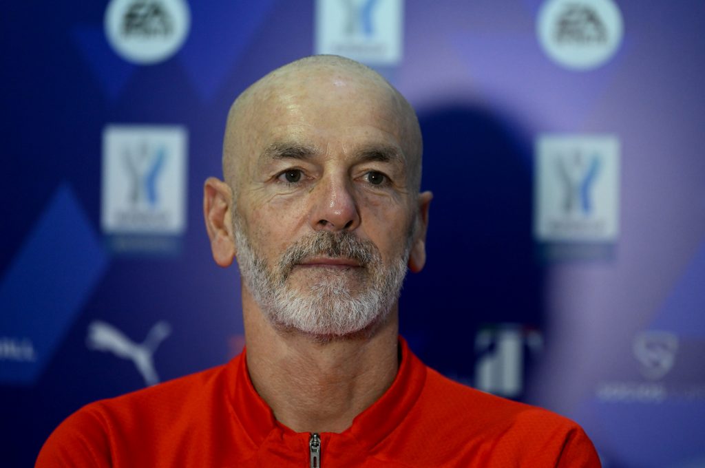 Stefano Pioli AC Milan conferenza stampa Milan-Inter Supercoppa Italiana