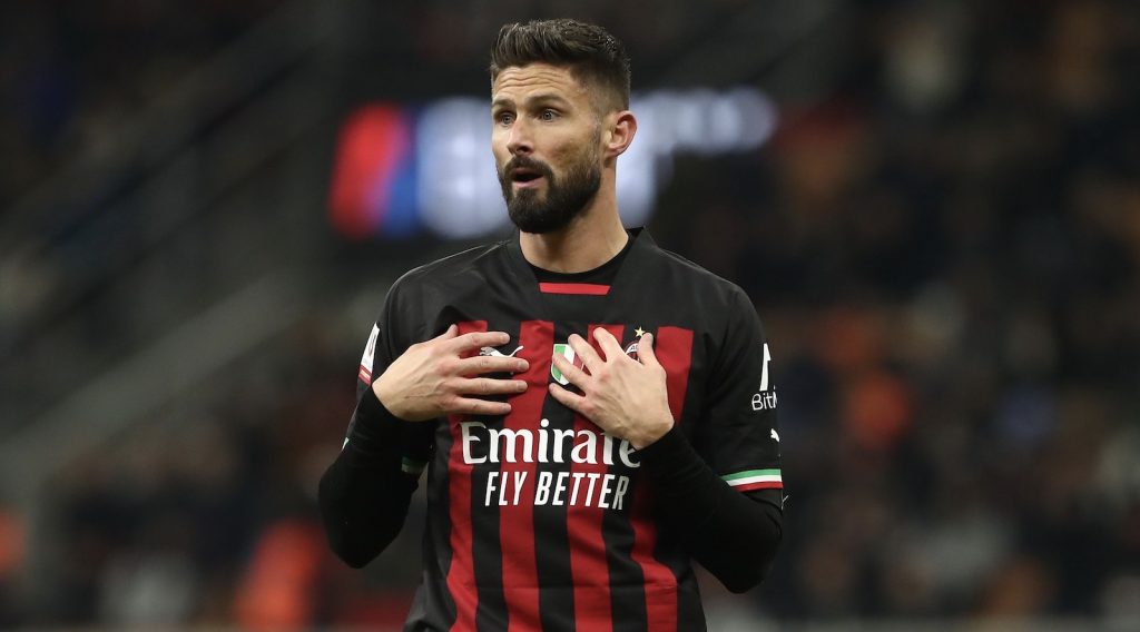 Olivier Giroud AC Milan Milan-Torino 0-1 Coppa Italia 2022-2023