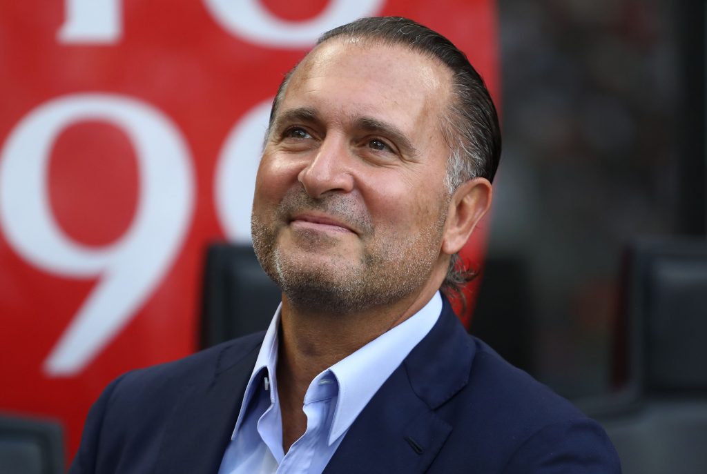 Cardinale: "LaCardinale AC Milan (getty images)voriamo senza sosta. Non fatevi ingannare dalle faccende sportive" (getty images)