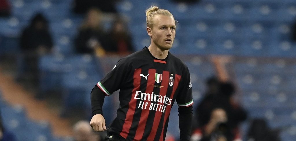 Simon Kjaer AC Milan derby Milan-Inter 0-3 Supercoppa Italiana