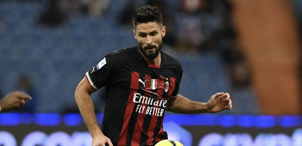 Olivier Giroud AC Milan derby Milan-Inter 0-3 Supercoppa Italiana