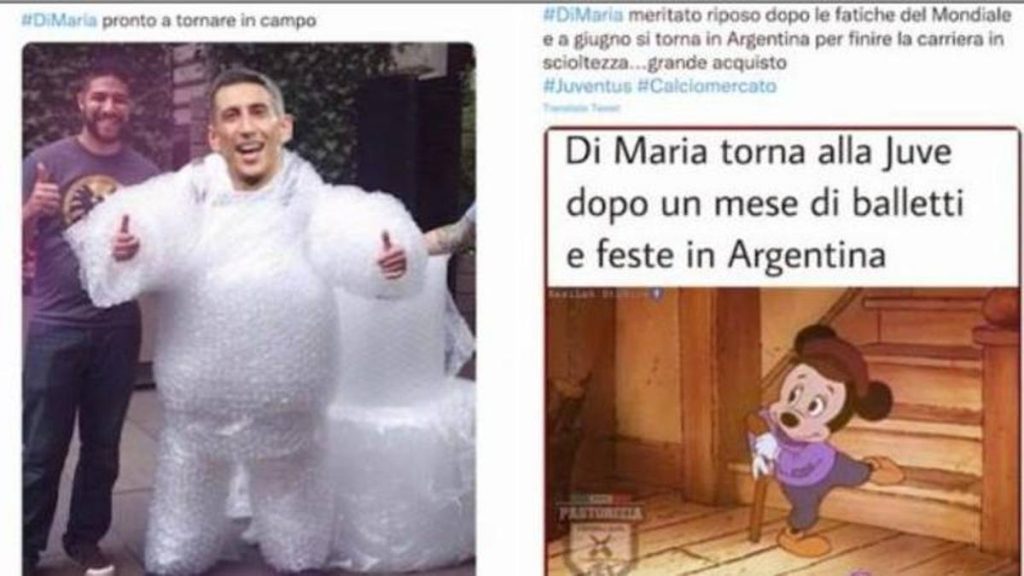 Juventus Di María social
