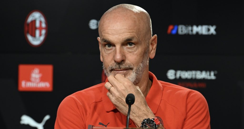 Stefano Pioli AC Milan conferenza stampa Milanello