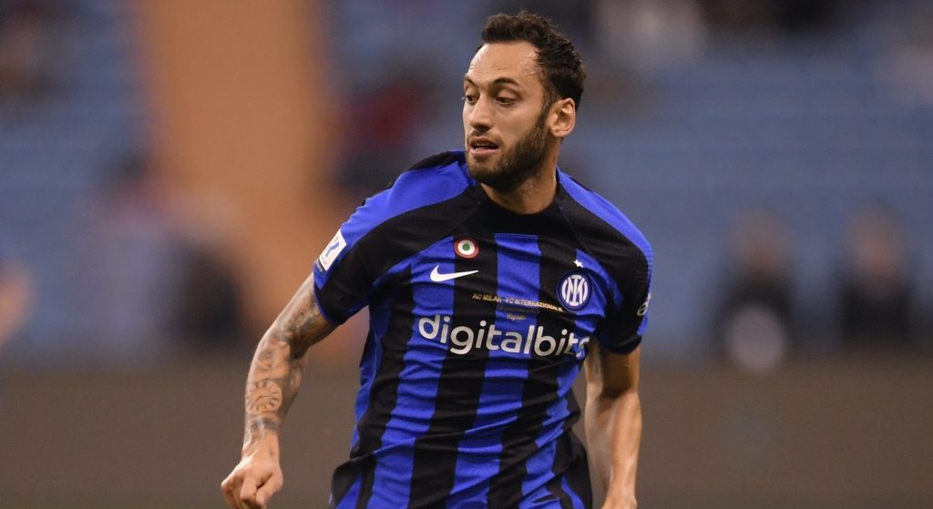 Hakan Calhanoglu Inter derby Milan-Inter Supercoppa Italiana
