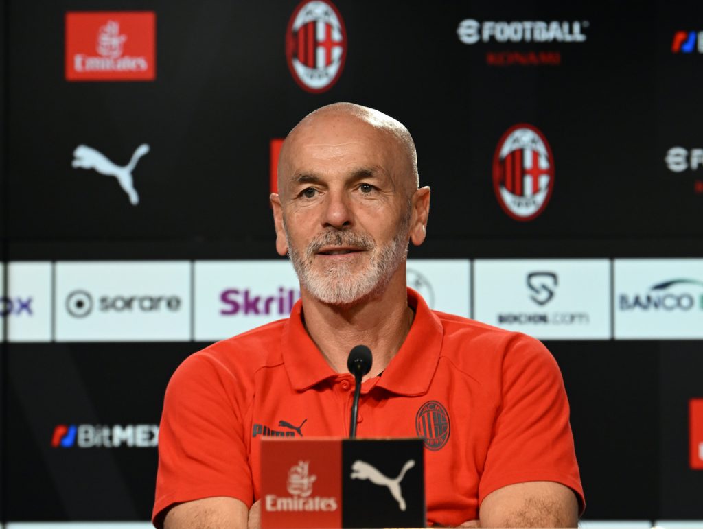 Stefano Pioli AC Milan conferenza stampa Milanello