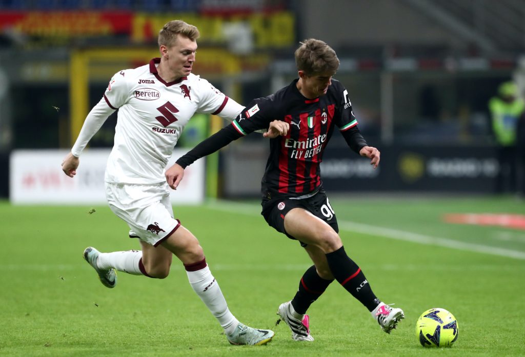Charles De Ketelaere AC Milan Milan-Torino Coppa Italia 2022-2023