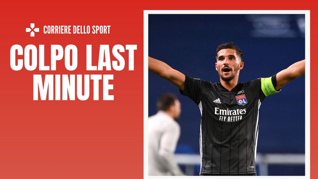 Houssem Aouar Olympique Lione Calciomercato AC Milan
