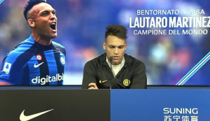 Inter, Lautaro Martinez: "Ho giocato con la caviglia a pezzi" | VIDEO screen gazzetta.it